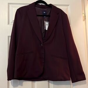 Plum 2 Button GAP Blazer Size 16